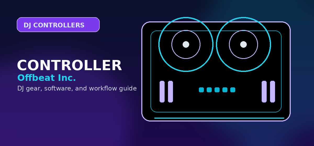 Budget-friendly DJ equipment on a desk