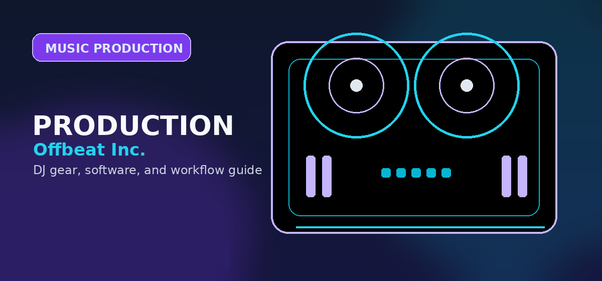 Music producer at a DAW workstation