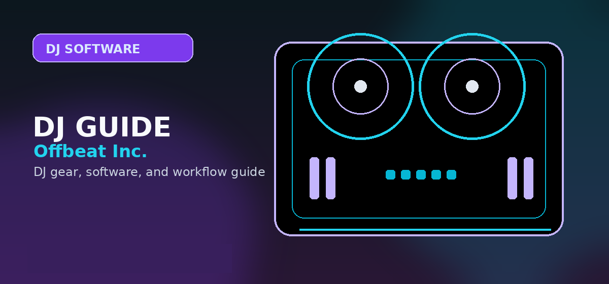 DJ app running on a mobile device
