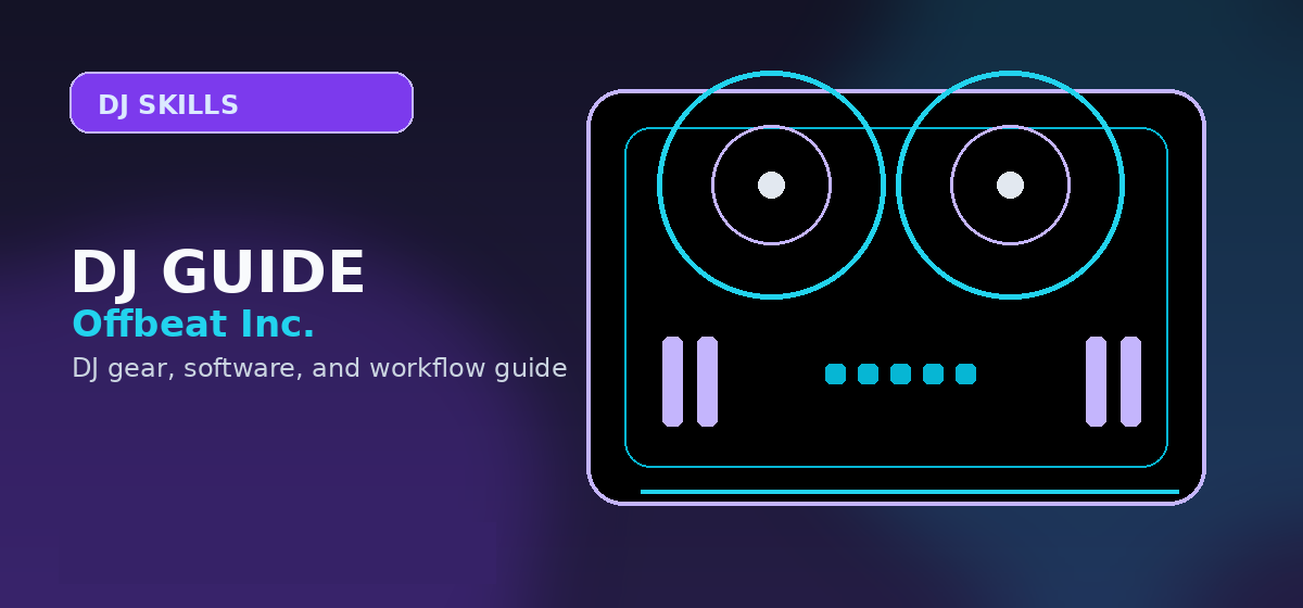 Beginner DJ learning to mix music