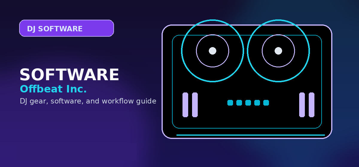 Professional DJ music equipment