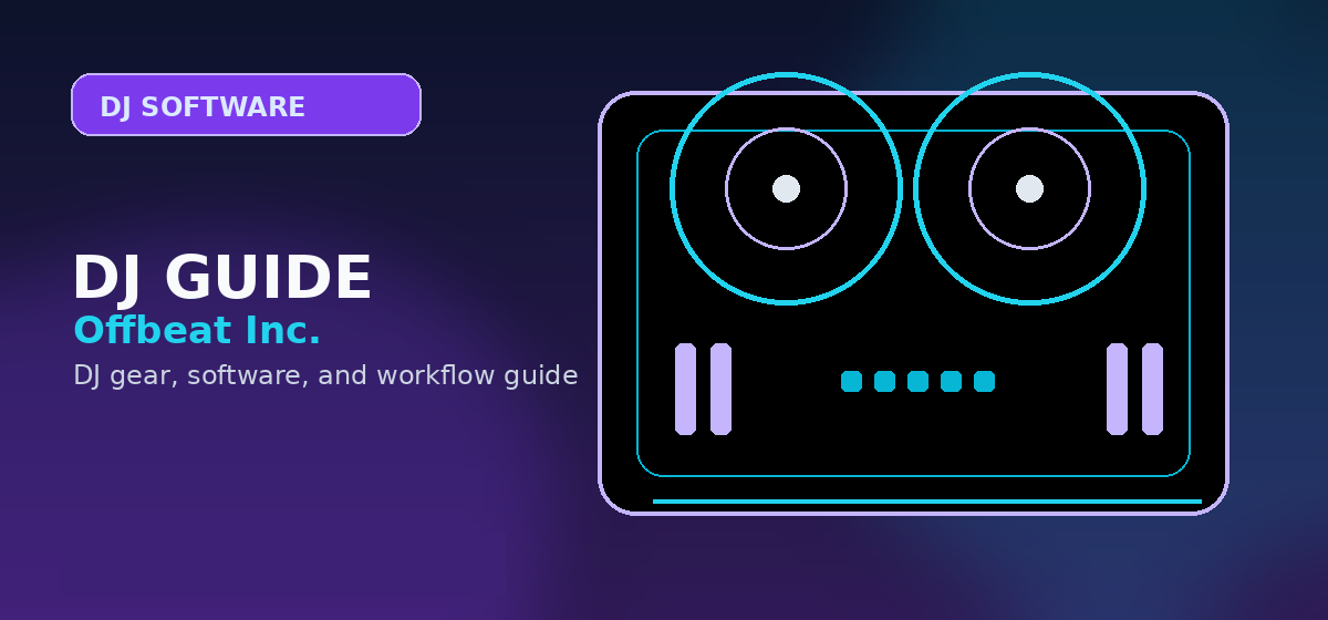 DJ software interface on screen