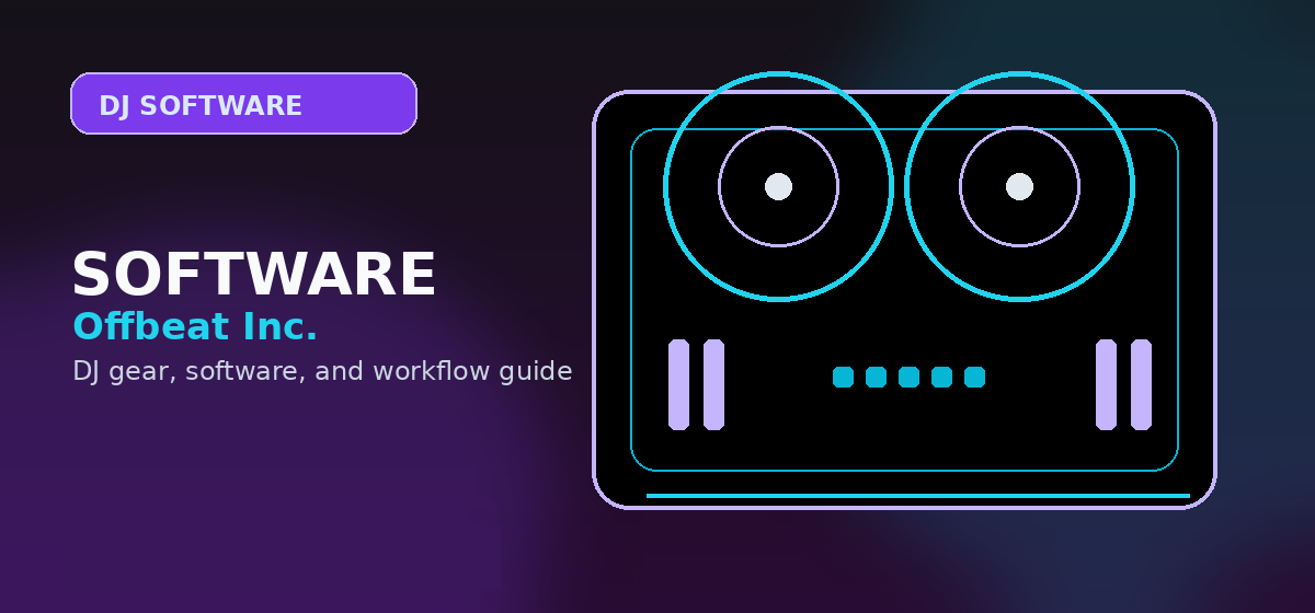 Traktor DJ software with controller